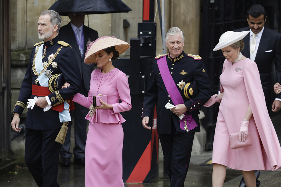 El rey Felipe VI de España, la reina Letizia de España, el rey Felipe de Bélgica y la reina Matilde de Bélgica