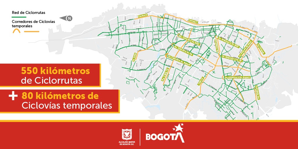 De acuerdo con Movilidad, la elección de las ciclovías permanentes se hizo con la intención de quefuncionen como corredores espejo a las troncales de Transmilenio y suplan la necesidad de infraestructura para bicicletas en zonas de alto volumen de ciclistas, donde no hay ciclorrutas permanentes.