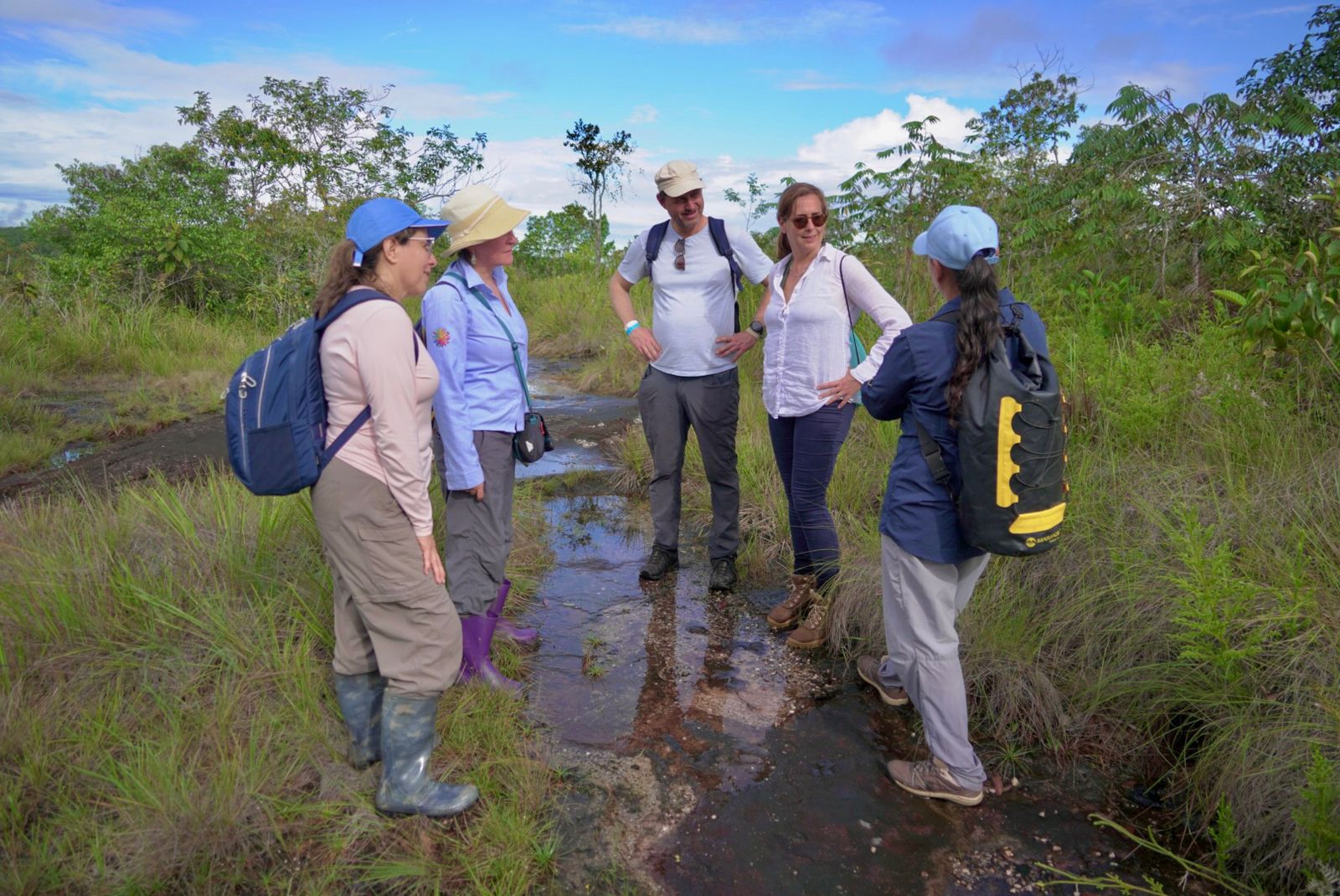 Ferrer durante un viaja a las sabana del Yarí.