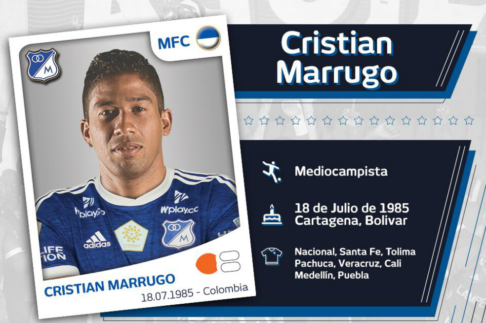 Cristian Marrugo es el nuevo refuerzo de Millonarios
