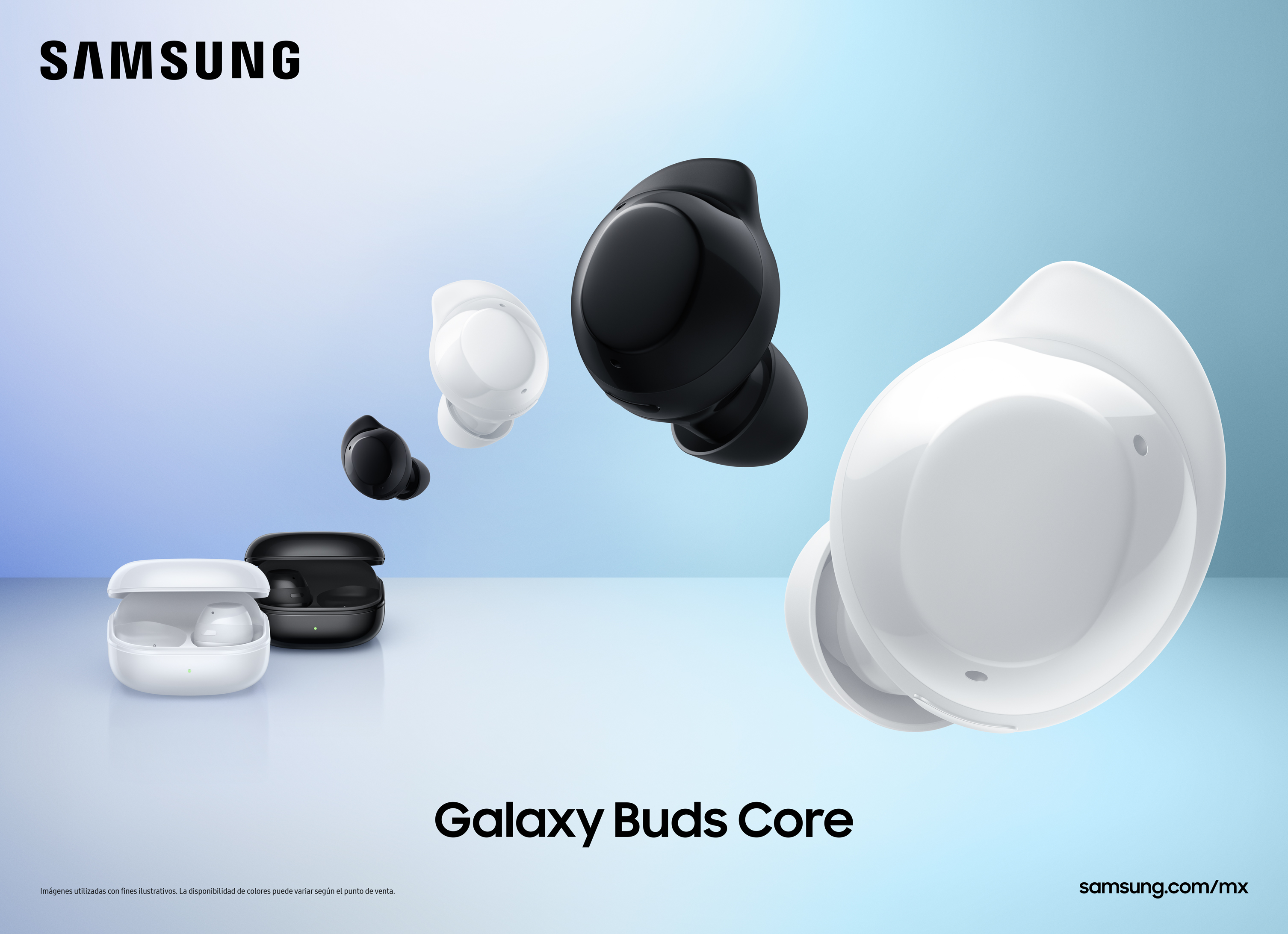 Samsung presentó sus nuevos audífonos inalámbricos Galaxy Buds Core