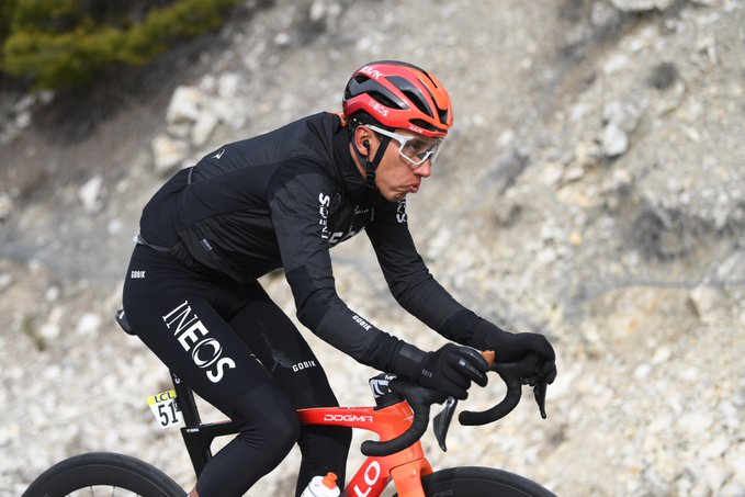 Egan Bernal, en la Vuelta a Cataluña.