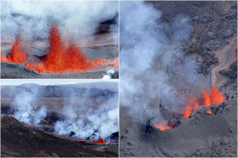 Imágenes: El volcán Pitón, en Francia, despierta por segunda vez en 2016