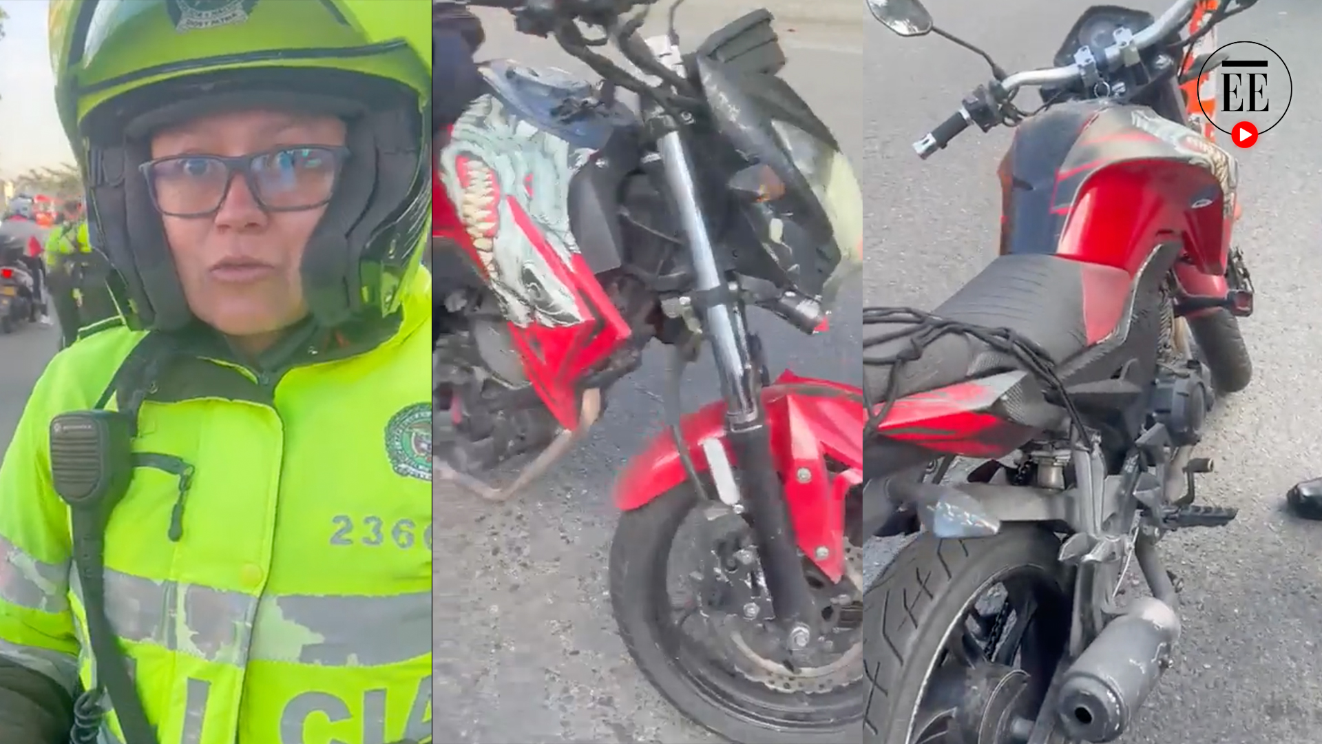 Patrullera volvió a inmovilizar una moto por supuesto cambio de color