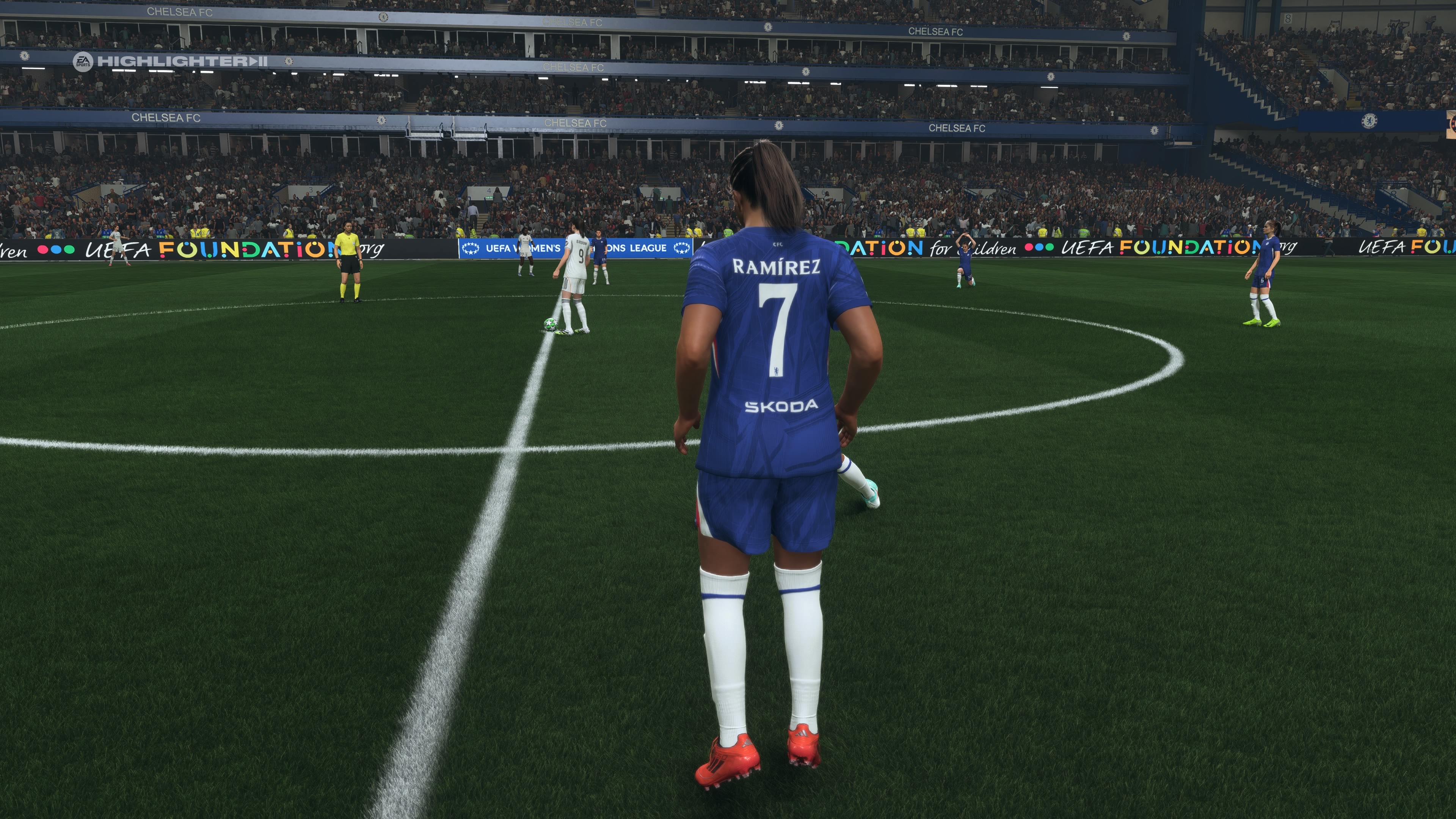 Mayra Ramírez, delantera de la selección Colombia femenina, con su club en EA Sports FC 26.