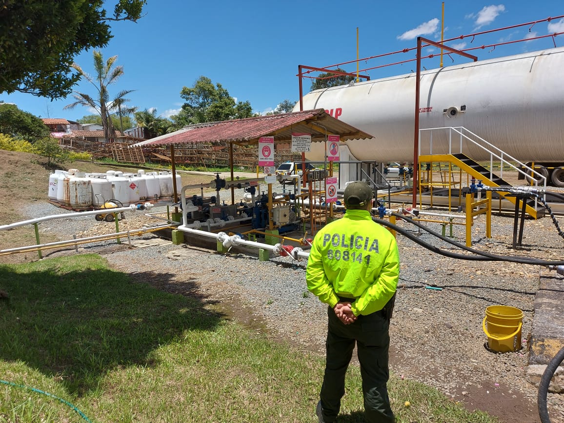 El cartel de venta de gas del grupo criminal la Oficina