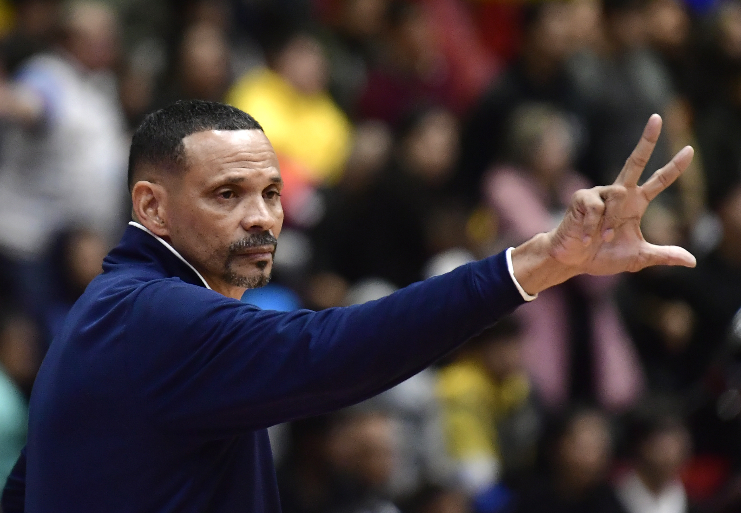 Director técnico de Titanes, en el partido ante Piratas por la fase regular del torneo.