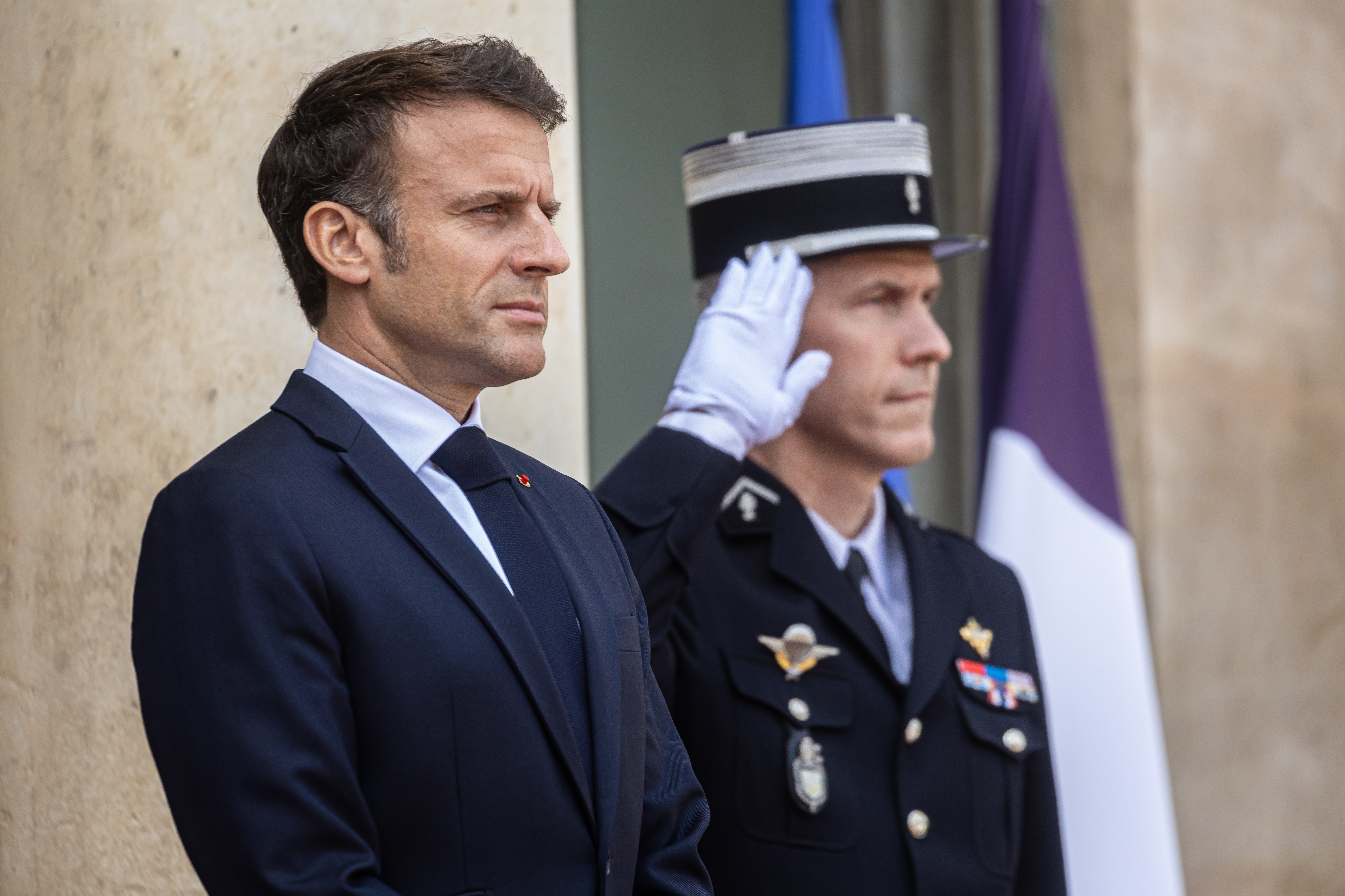 Macron llenó de elogios a Elon Musk en el salón tecnológico en París