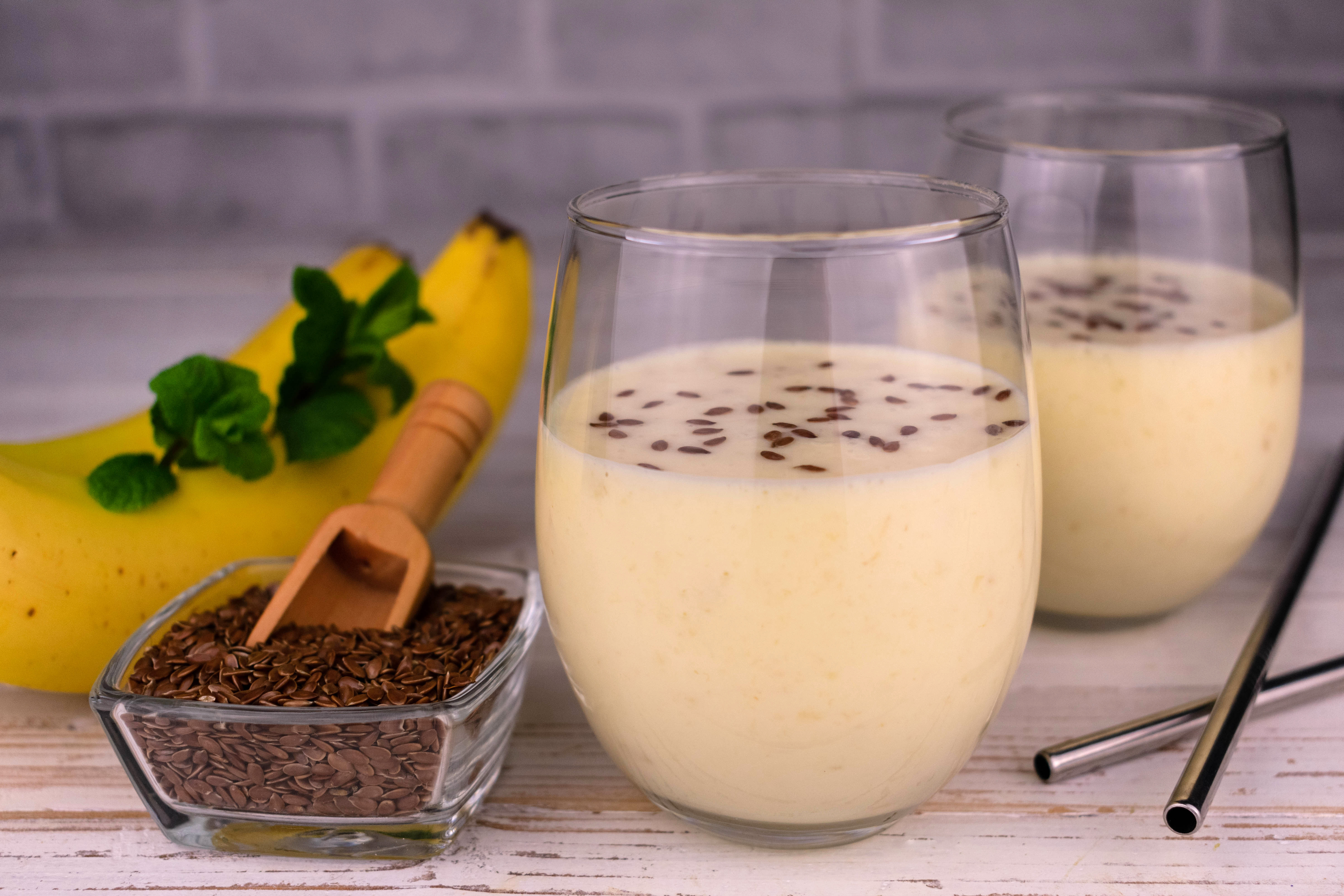 Batido de banano y café