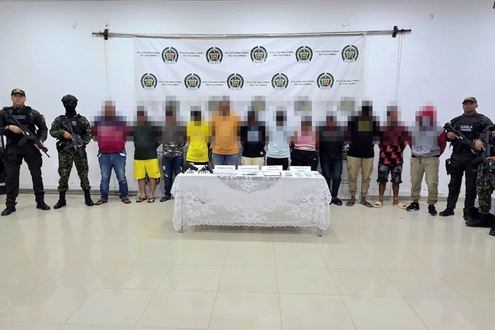 Líderes del Clan del Golfo entre los 156 capturados por secuestro y extorsión