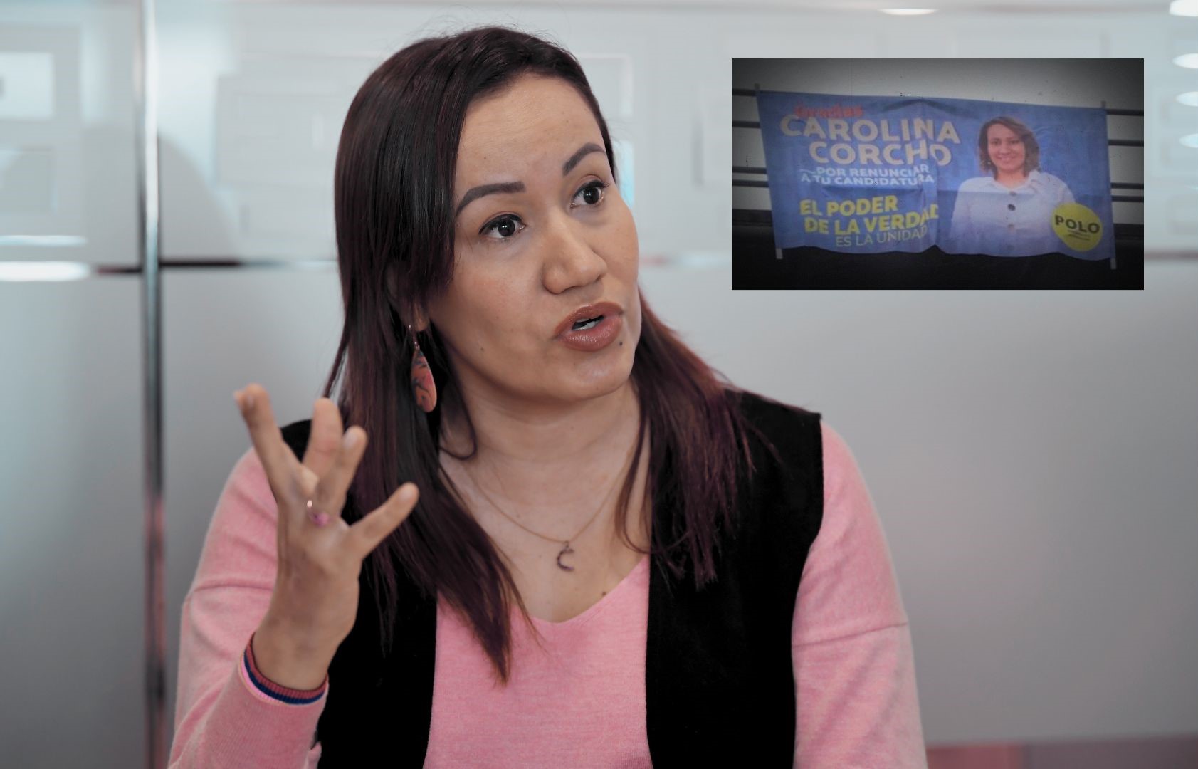 “Gracias por renunciar”: Corcho rechaza valla con logo del Polo y ratifica su candidatura
