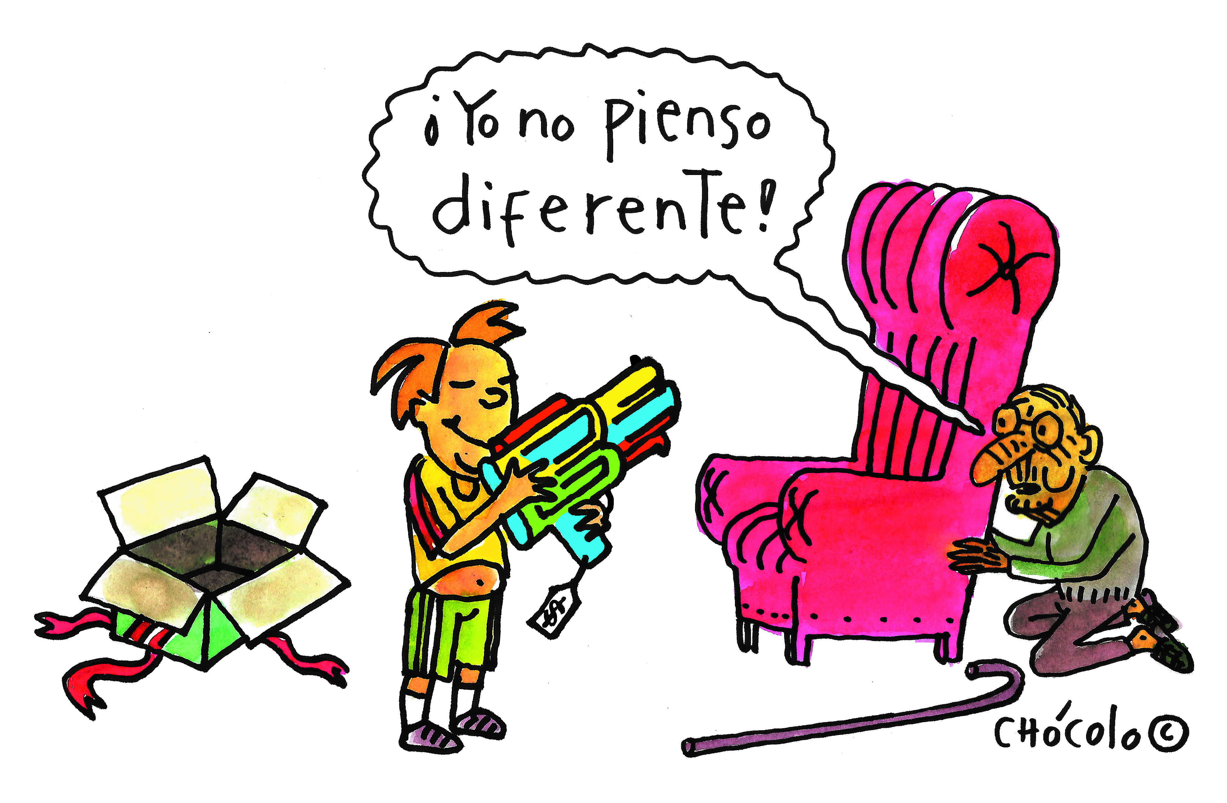 ¡Yo no pienso diferente!