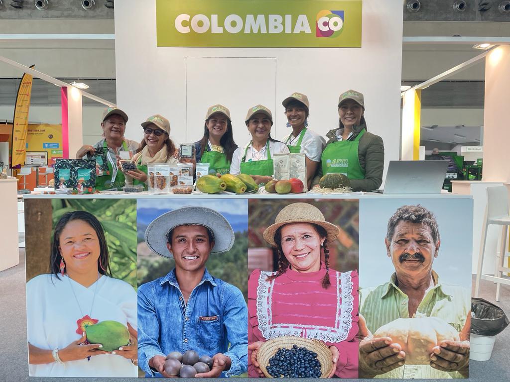 Stand de la delegación colombiana en Macfrut 2023.