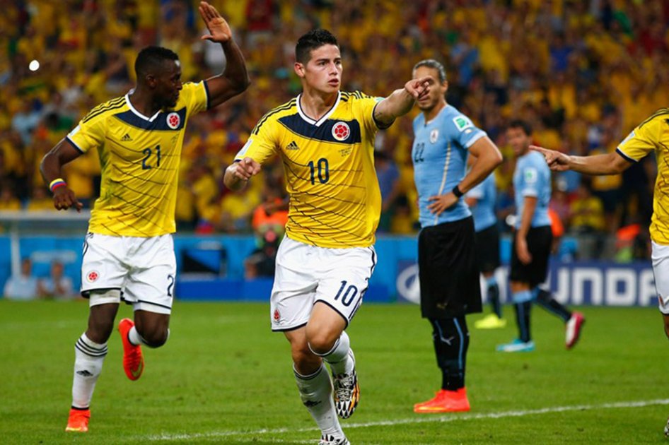 Tres colombianos dentro de los goleadores de 2014