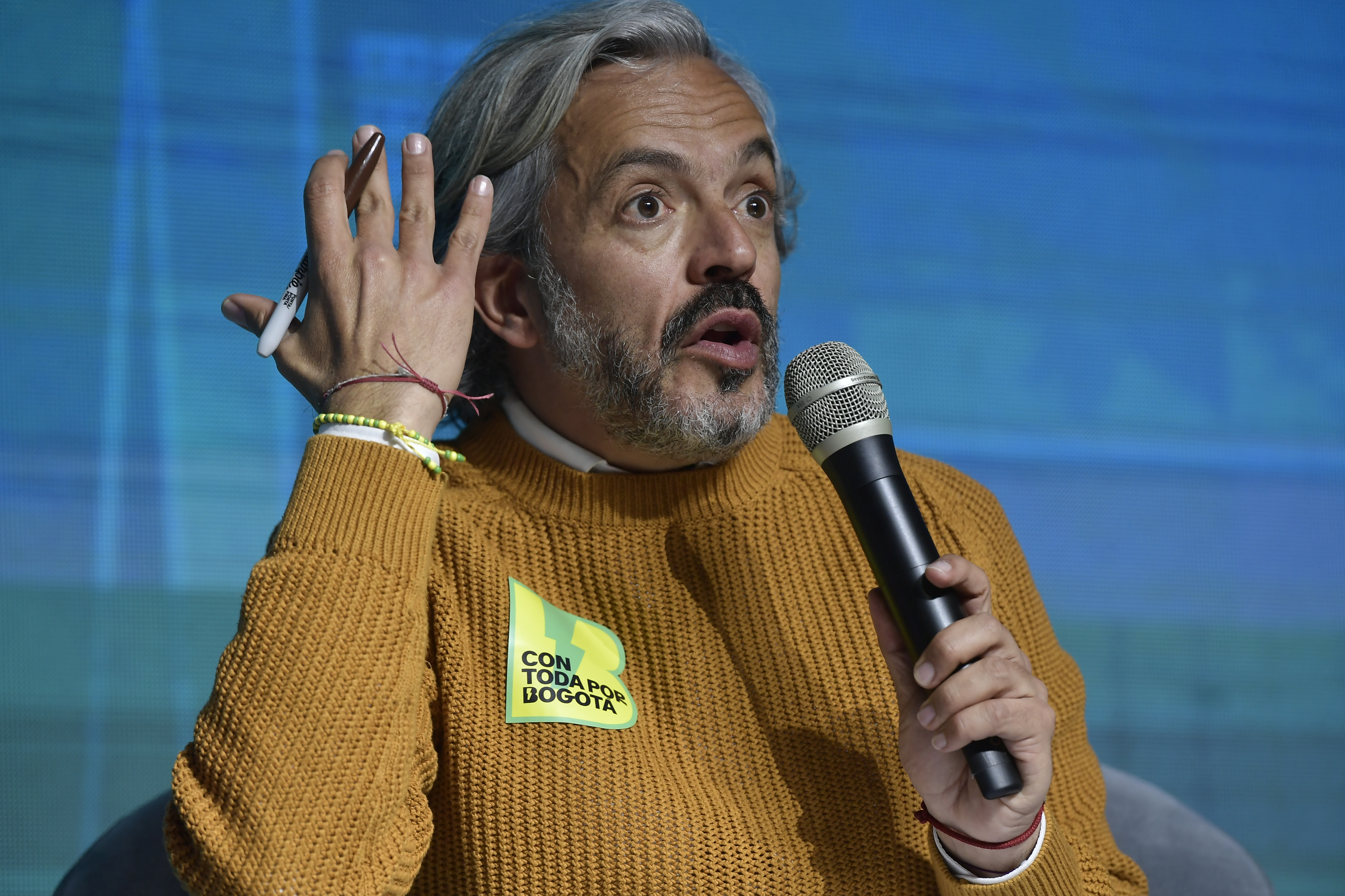 Candidato por Con Toda por Bogotá a la alcaldía de Bogotá, en el foro "El futuro de la ciudad y la región", evento organizado por  El Espectador , Blu Radio, Caracol Televisión, en alianza con la Universidad Ean, Renault Sofasa, Uber, Contactar, Vanti y Olimpia IT.