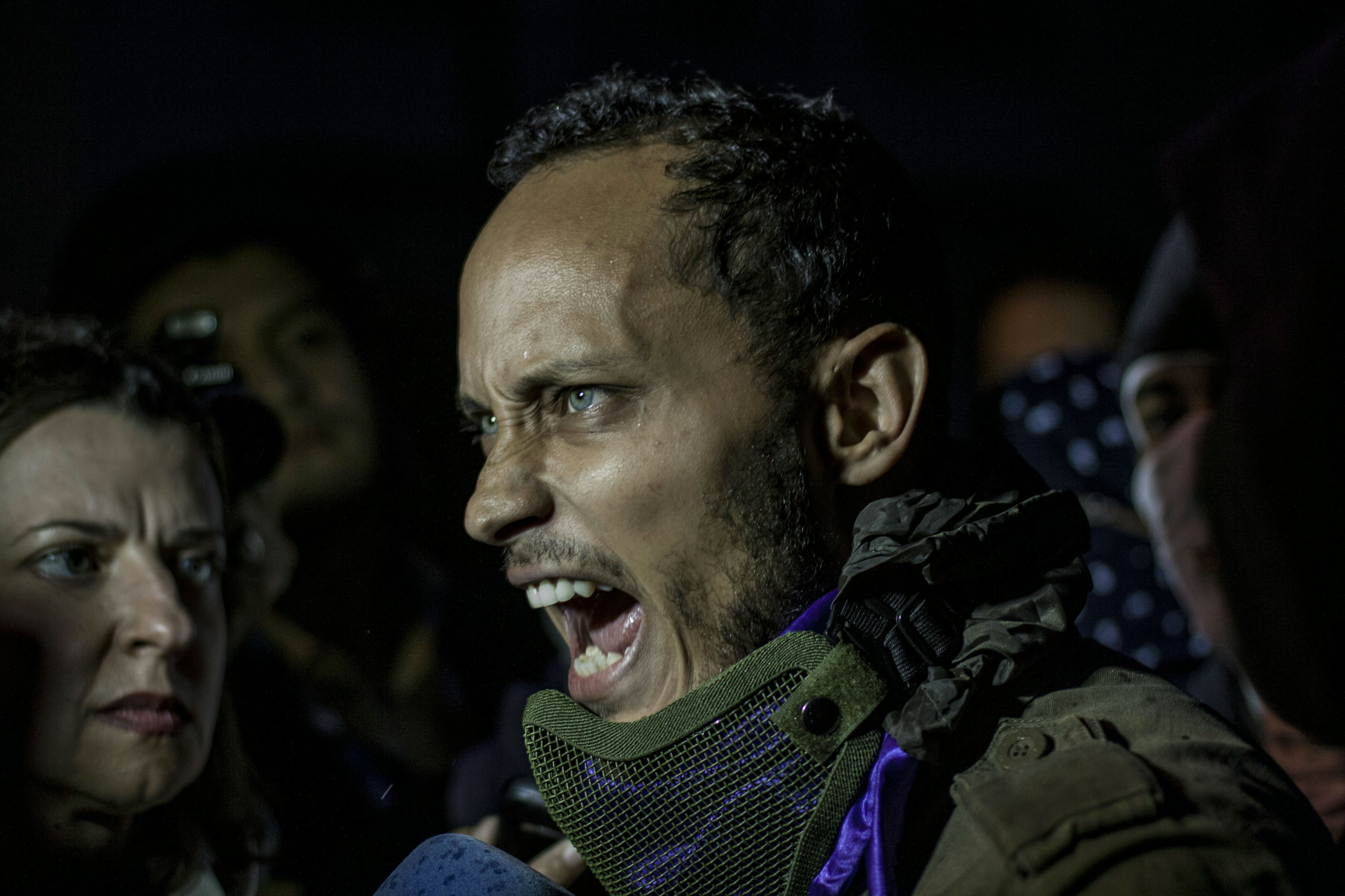 Disturbios durante protesta en Caracas por la muerte de Óscar Pérez