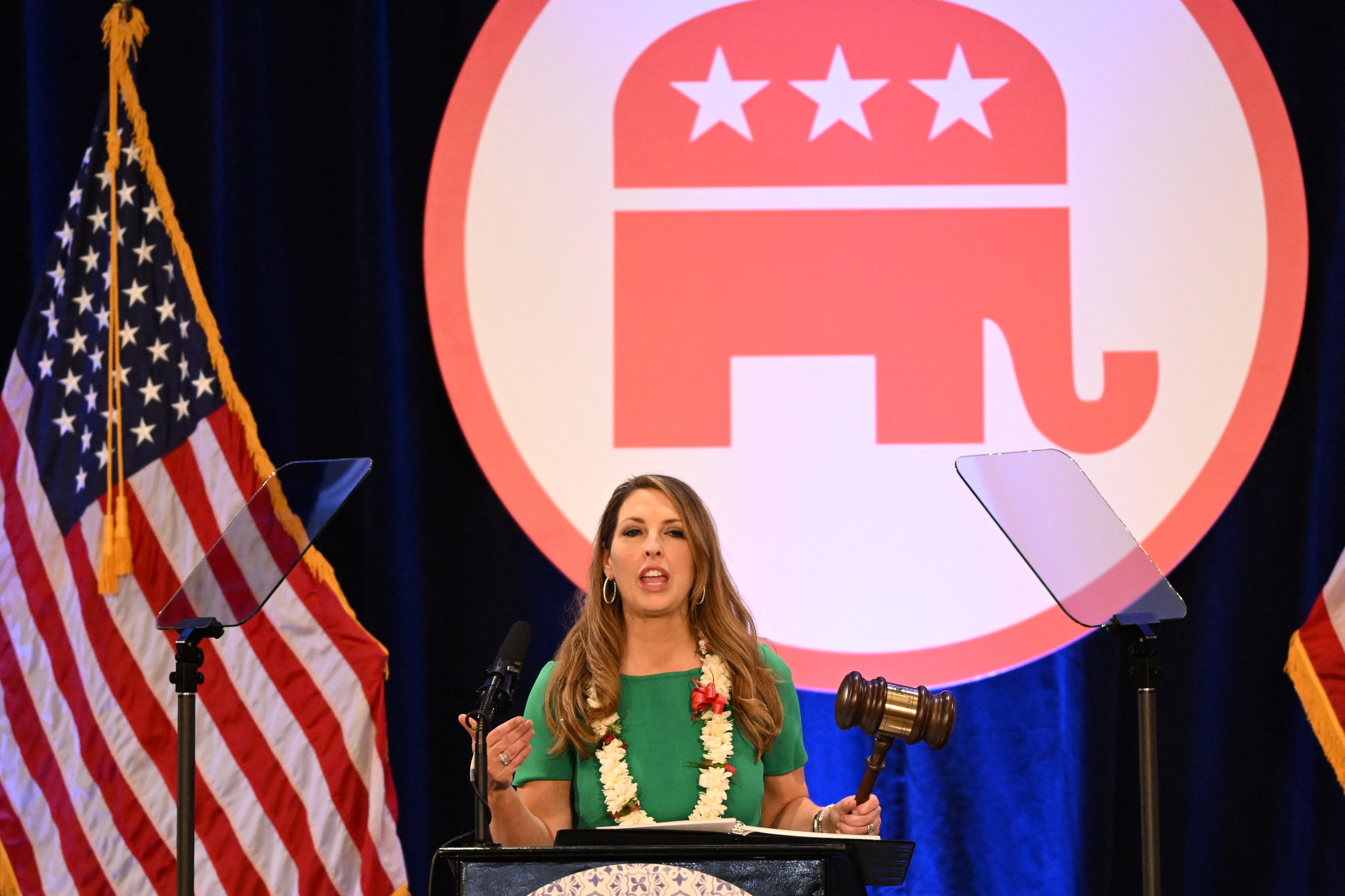 El Partido Republicano reelige a su presidenta, respaldada por Trump