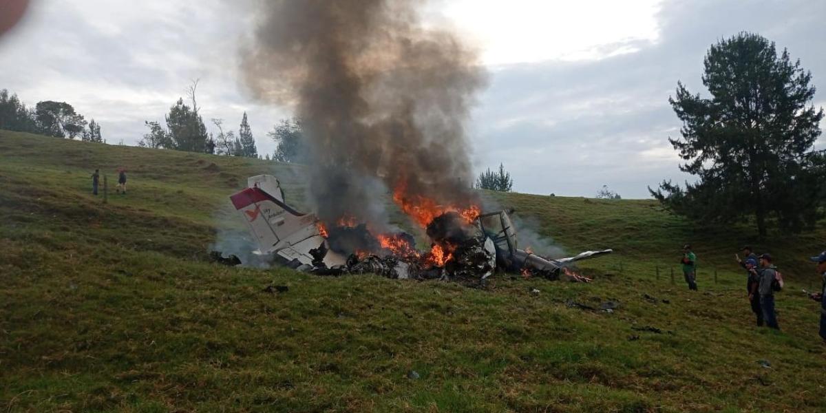 Avioneta ambulancia se accidentó en Antioquia; cuatro personas murieron