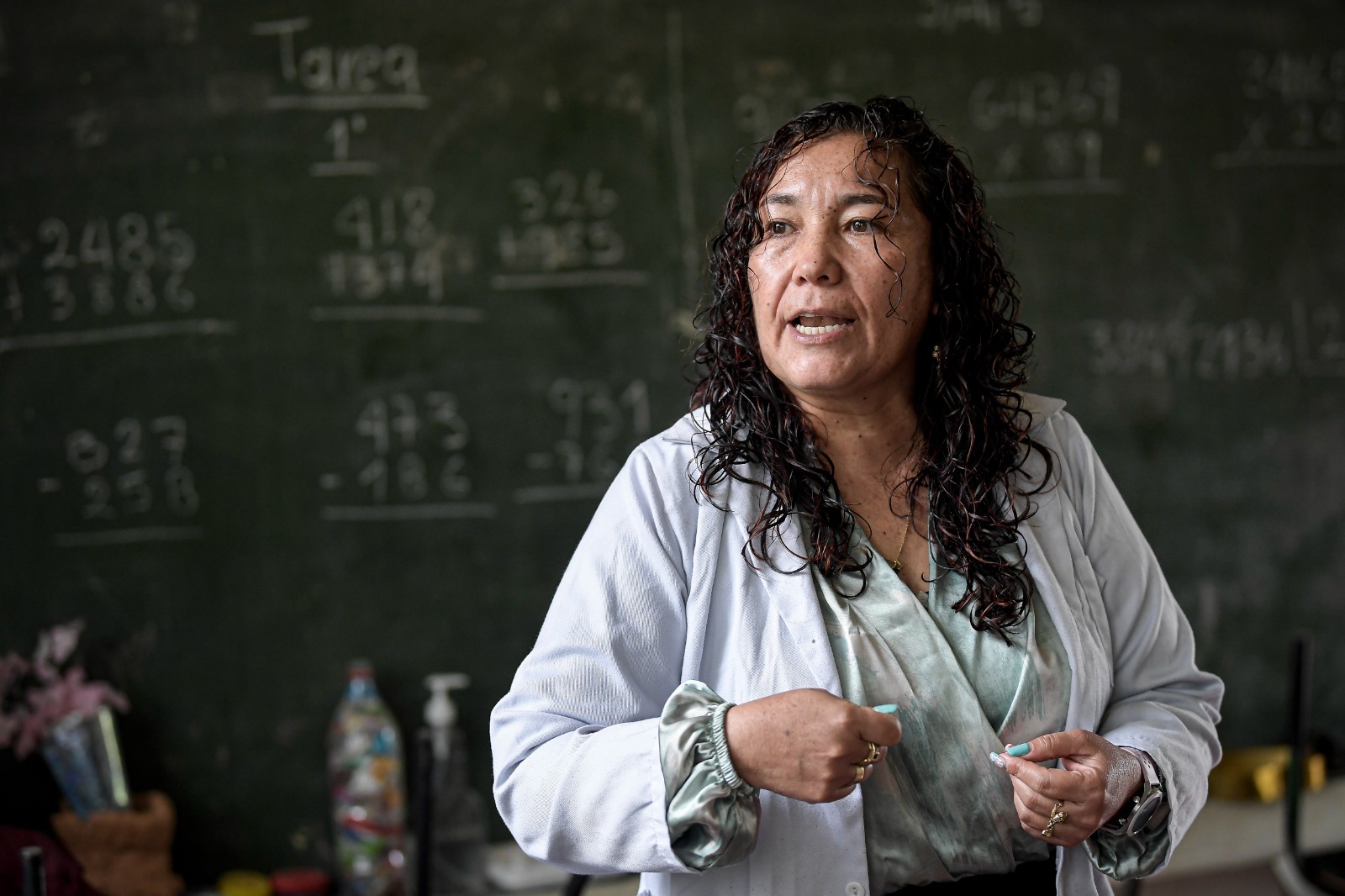 Claudia Patricia es docente de la Escuela Nuestra Señora de Nazareth hace 17 años. Fue reconocida con el premio Compartir al Maestro en 2019.