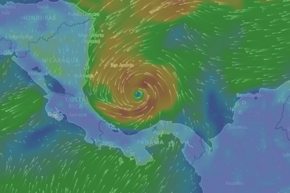 Se mantiene alerta en San Andrés a pesar de que Otto se degrada a tormenta