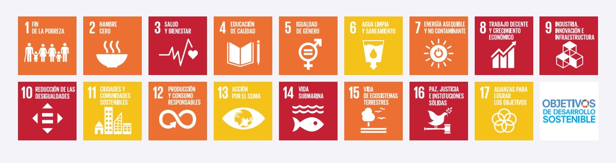 Así va el cumplimiento de los ODS en Colombia. En rojo los objetivos más rezagados, en verde los objetivos cumplidos. 
