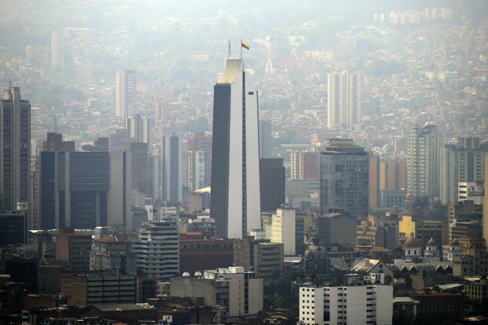 Así luce Medellín por la contaminación