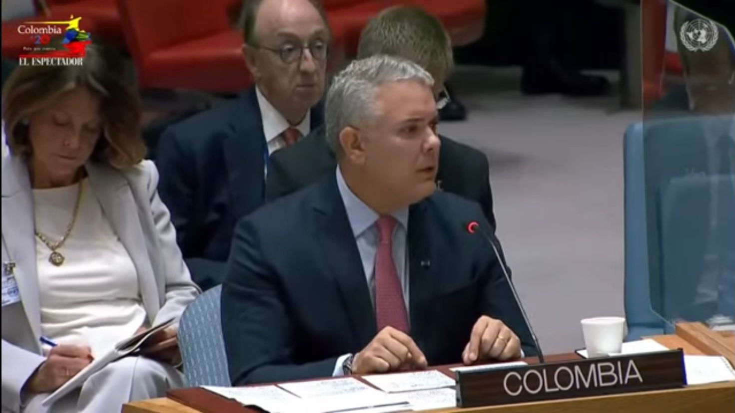 Ni pandemia, crisis migratoria y huracán impidieron avance de paz: Duque ante ONU