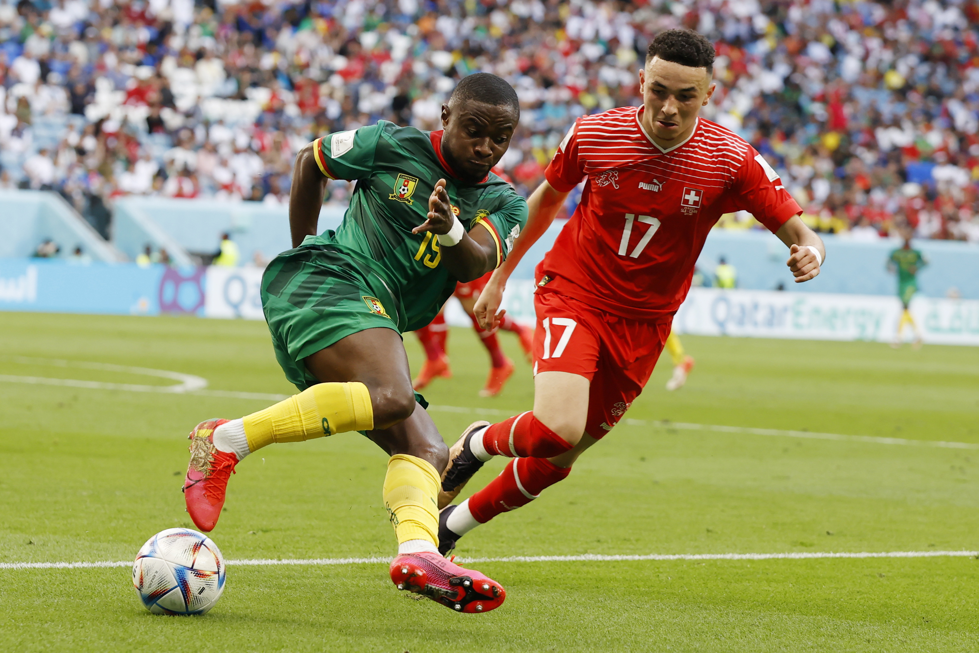 Una flor de lis en la cancha, Francia en la historia de Camerún y Suiza
