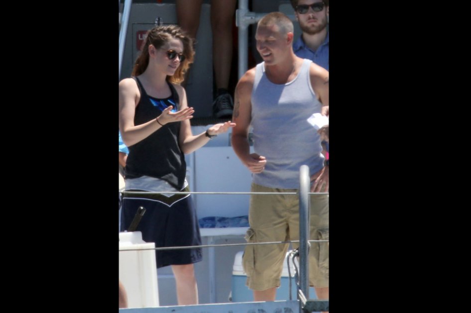 Kristen Stewart y Lane Garrison.