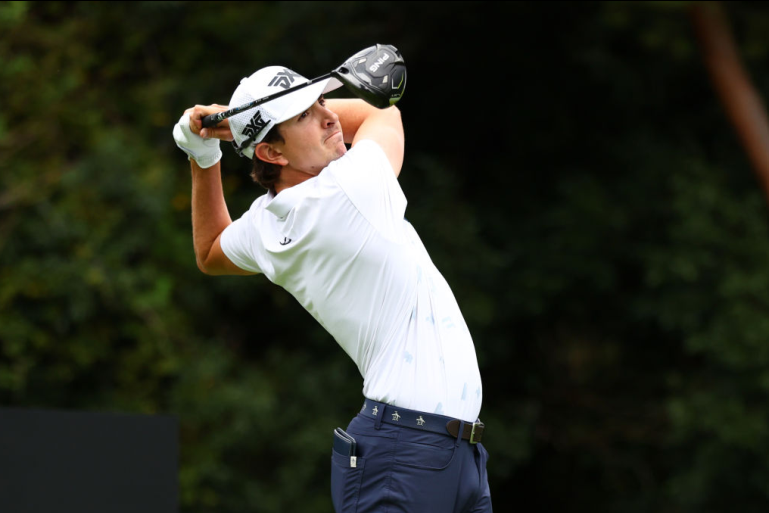 Nicolás Echavarría durante el ZOZO Championship de Japón.