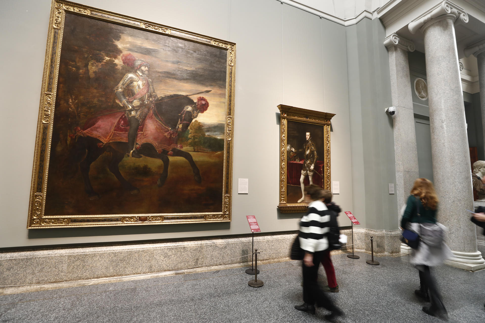 Retratos de Carlos V (i) y Felipe II, de Tiziano.