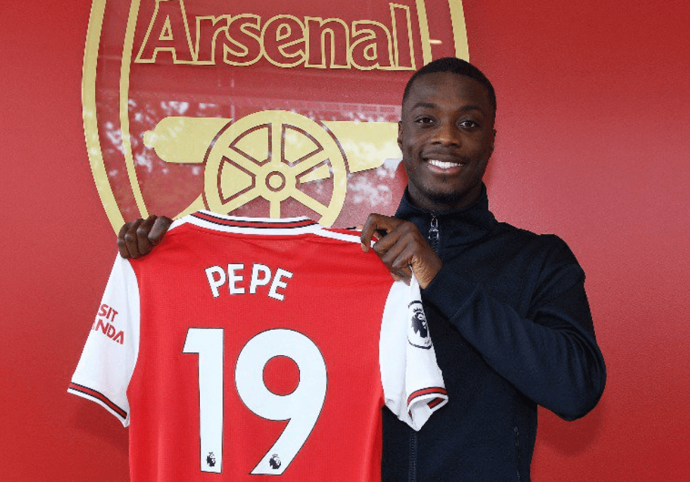 Nicolas Pepe se convirtió en el fichaje más caro en la historia del Arsenal
