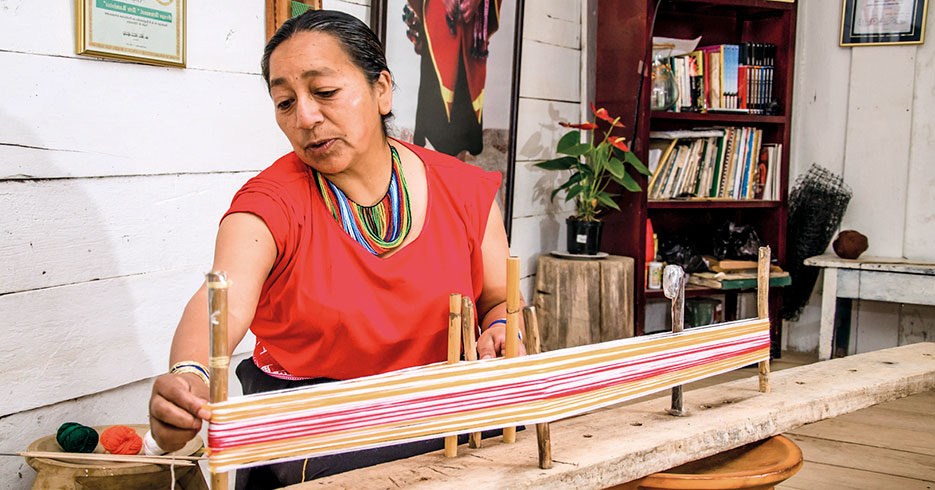 María Magdalena, la última artesana de la comunidad indígena Kamsá