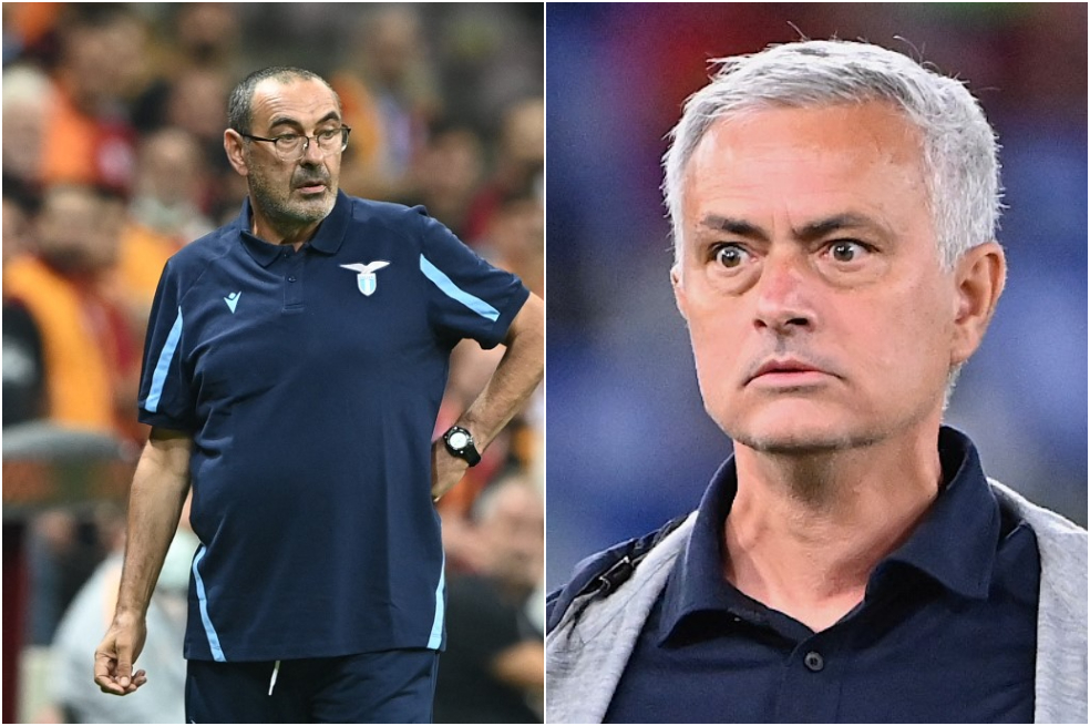 Mourinho y su primer clásico romano: enfrenta a Sarri, un guardiolista