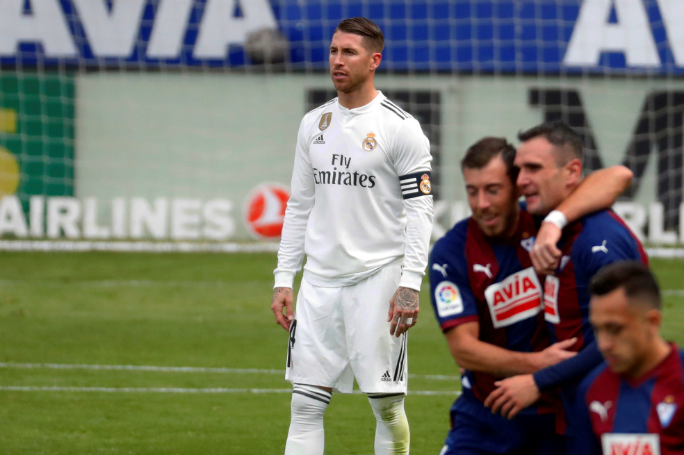 Real Madrid cayó goleado por el Eibar