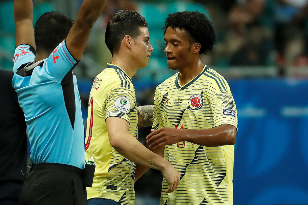 Cuadrado: » Sería buenísimo para James que juegue en el fútbol italiano»