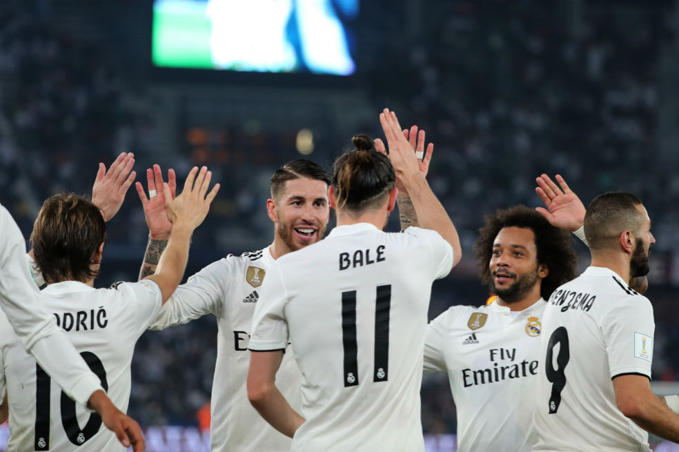Gareth Bale marcó los tres goles con los que el Madrid venció 3-1 al Kashima Antlers. / AFP