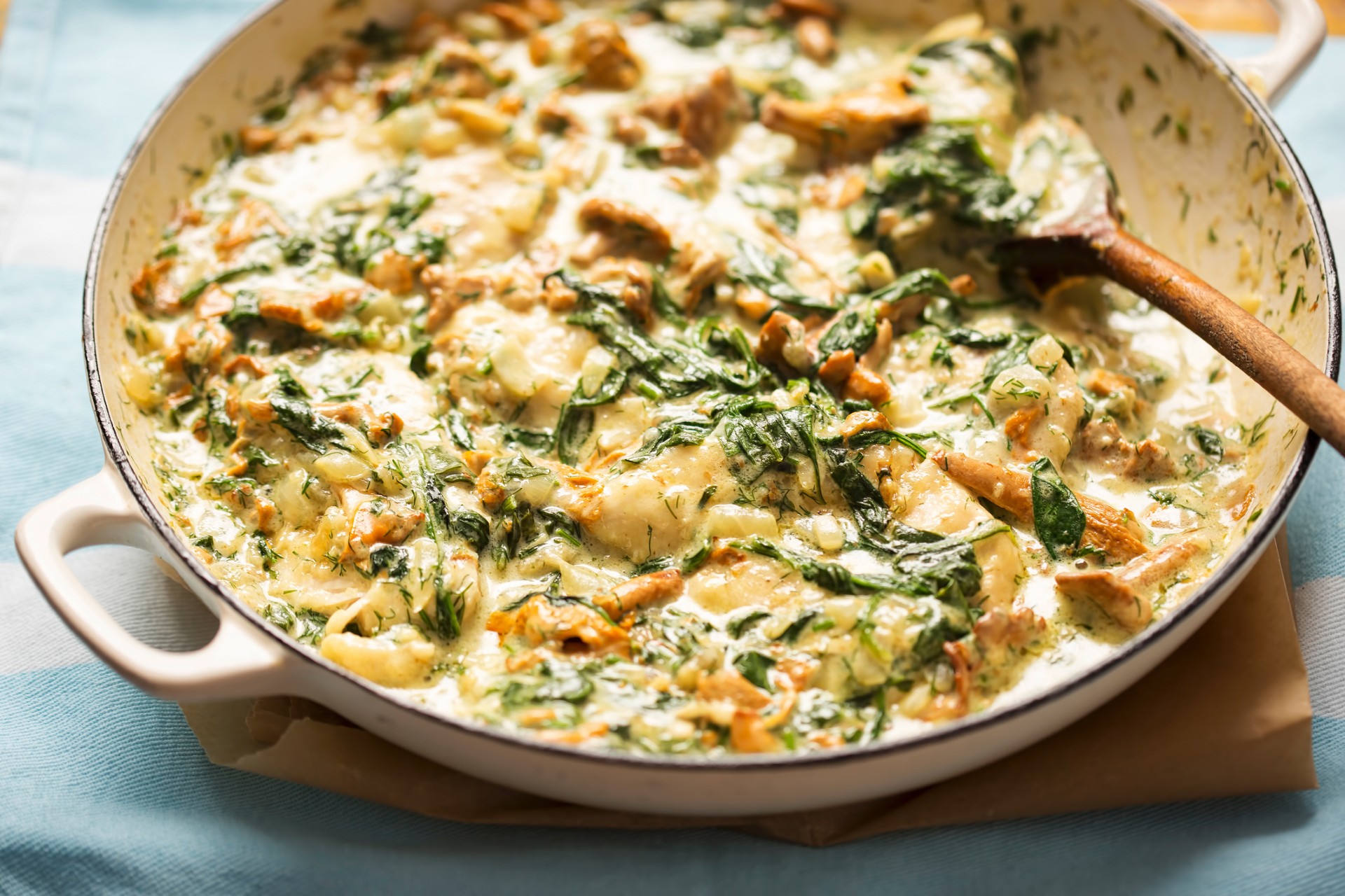 Lunes festivo de pollo al limón y cilantro