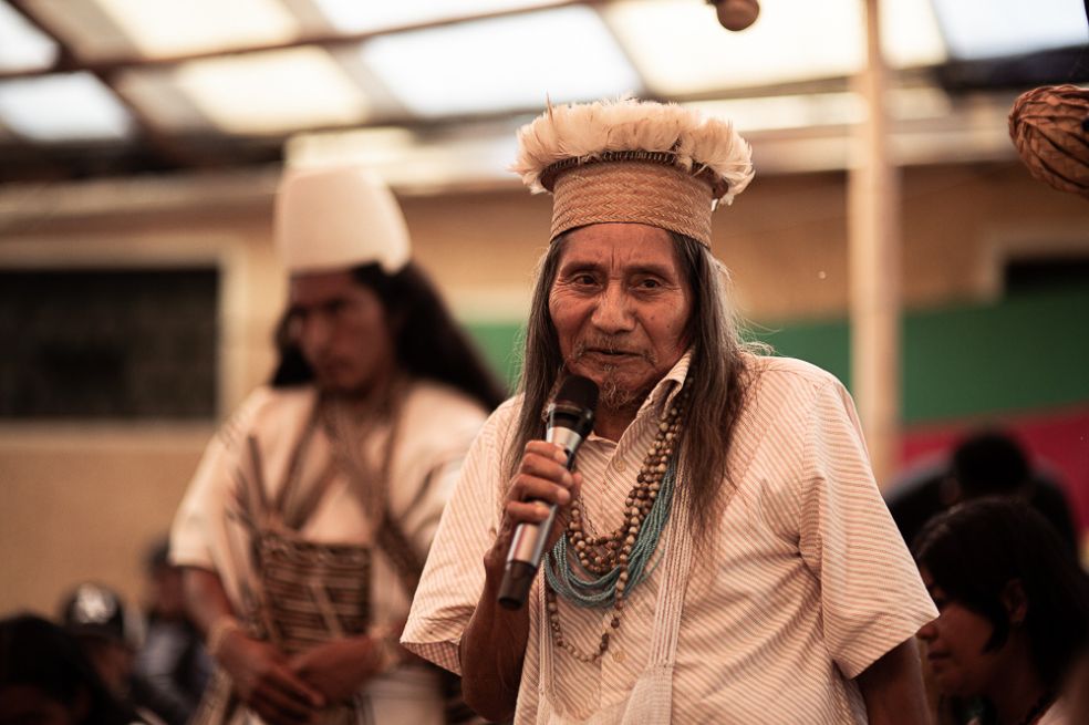 Berito Cobaría, mayor del pueblo U’wa.