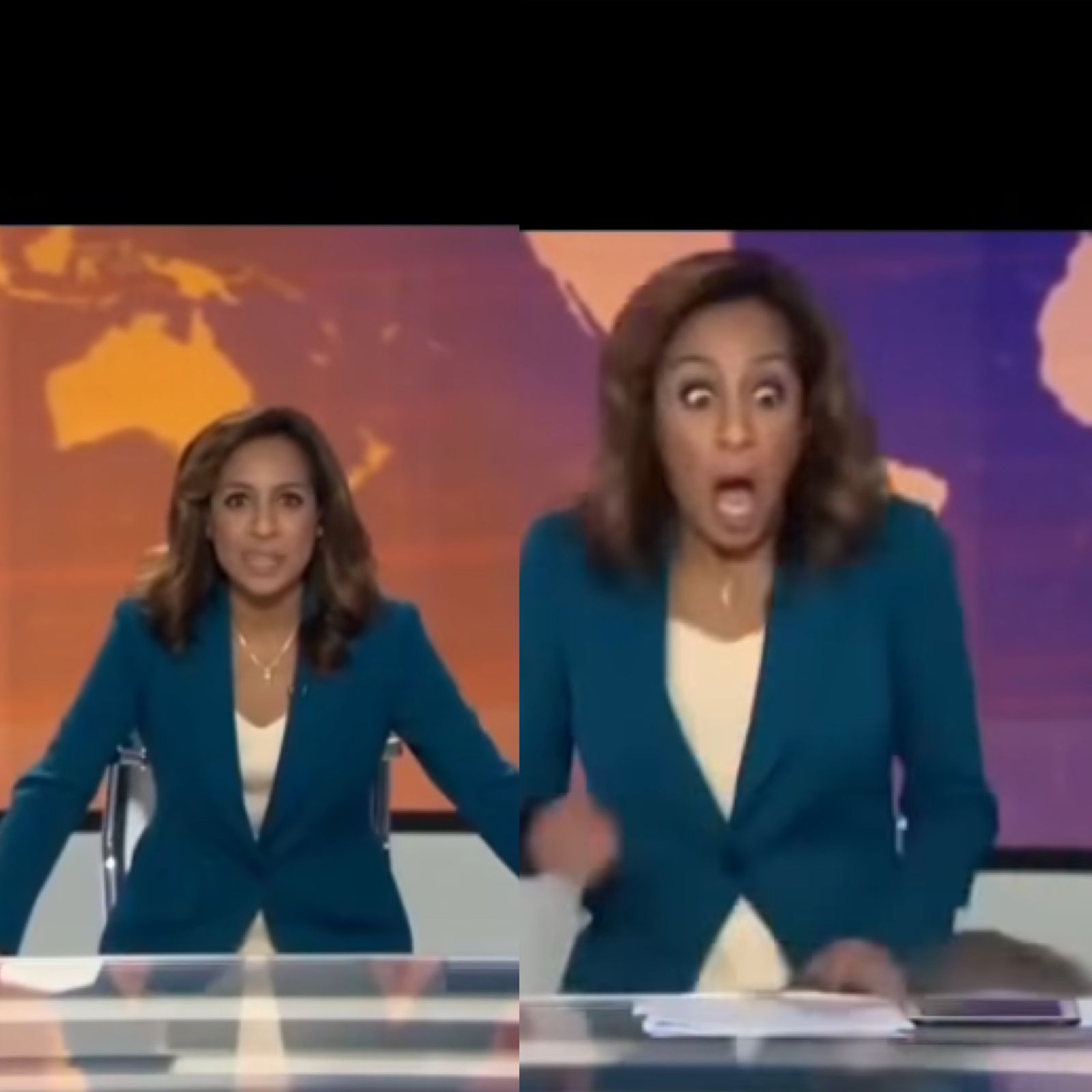 Rata interrumpió noticiero en vivo y causó pánico en la presentadora. Video