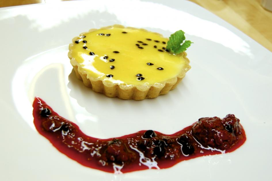 Postre de maracuyá con galletas