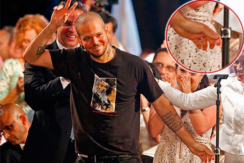 Vocalista de Calle 13 se casó con una actriz Argentina