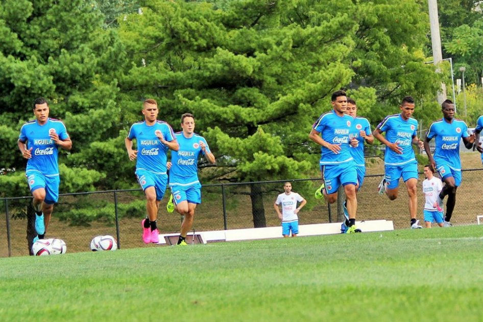 Colombia entrenó a doble jornada en Nueva Jersey