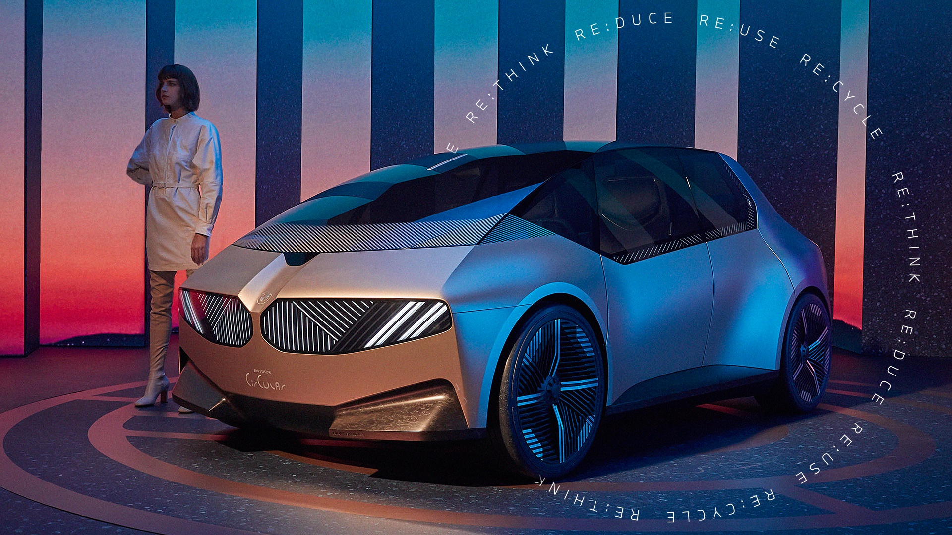 Prototipo de lo que sería el nuevo BMW i Vision Circular.