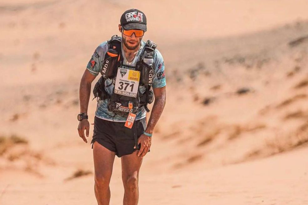 Alejandro Rivas corrió la Maratón des Sables en Marruecos.