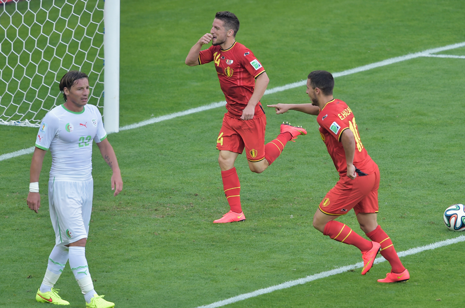 Bélgica volteó el marcador y venció a Argelia en su debut en Brasil