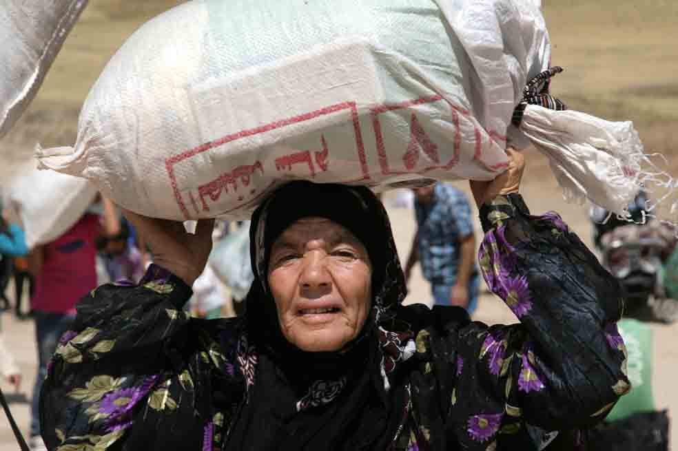 El éxodo de sirios a Irak, en imágenes