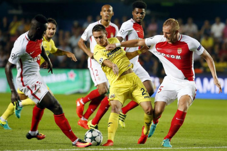 Con Santos Borré en cancha, Villarreal cayó 1-2 ante el Mónaco en Champions