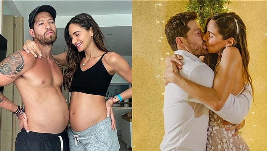 Valerie Domínguez y 'El Pollo' Echeverri celebran su primer aniversario de bodas.