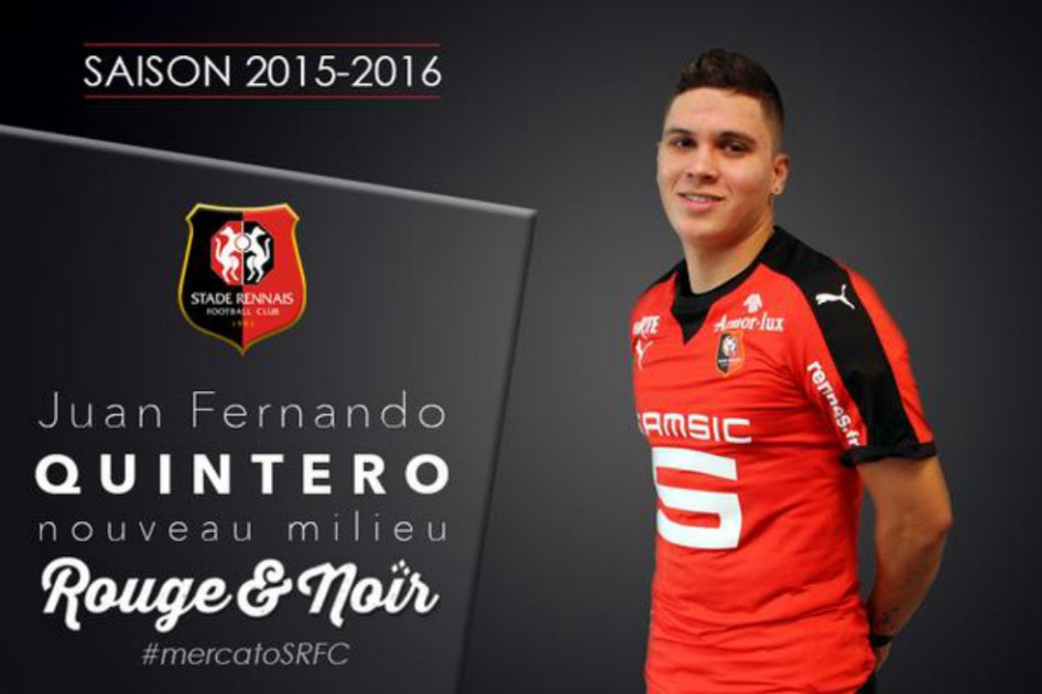 Oporto cedió a Juan Fernando Quintero al Rennes francés